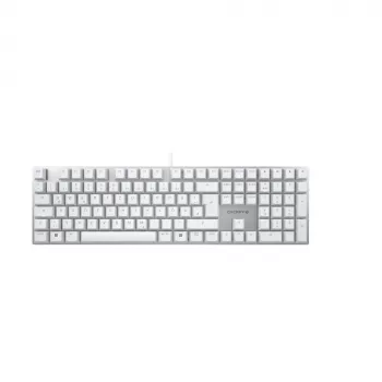 Klawiatura CHERRY KC 200 MX uniwersalna USB QWERTZ niemiecka srebrna, biała