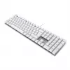 Klawiatura CHERRY KC 200 MX uniwersalna USB QWERTZ niemiecka srebrna, biała