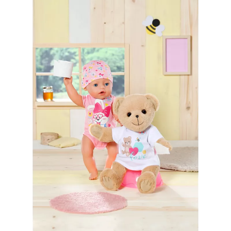 BABY born Bear biały, Miś pluszowy BABY born Bear biały. Typ produktu: Miś pluszowy, Zalecany wiek (maks.): 12 l.