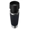Kubek termiczny EMSA Travel Mug Waves Grande 500 ml czarny, stal nierdzewna