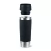 Kubek termiczny EMSA Travel Mug Waves Grande 500 ml czarny, stal nierdzewna