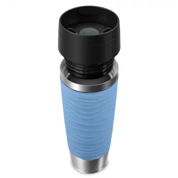 EMSA Travel Mug Waves Grande 500 ml niebieski, stal nierdzewna