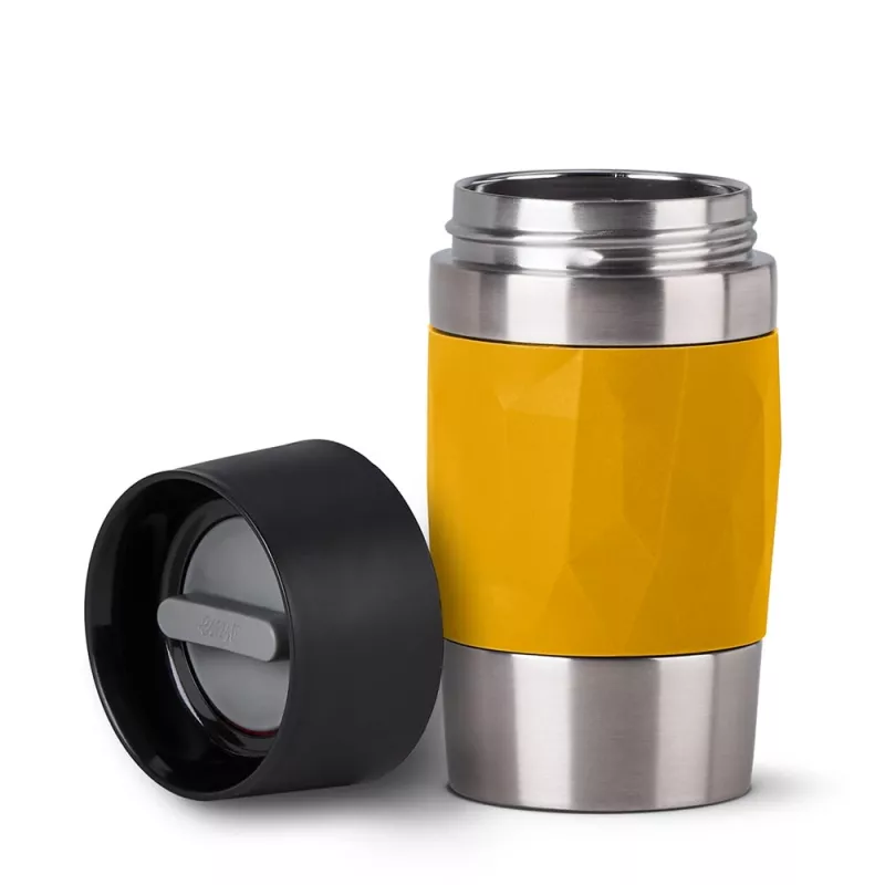EMSA Travel Mug Compact 300 ml stal nierdzewna, żółty