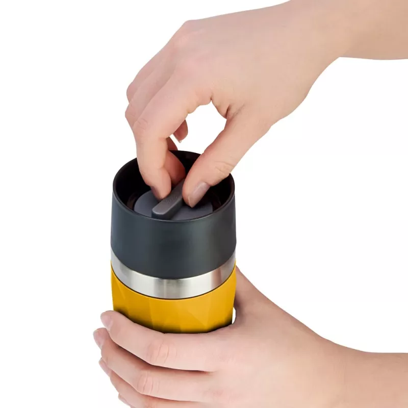 EMSA Travel Mug Compact 300 ml stal nierdzewna, żółty