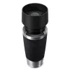 EMSA Travel Mug Waves 360 ml czarny kubek termiczny ze stali nierdzewnej
