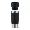 EMSA Travel Mug Waves 360 ml czarny kubek termiczny ze stali nierdzewnej