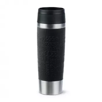 EMSA Travel Mug Classic N2022000 kubek podróżny 500 ml czarny, stal nierdzewna stal nierdzewna
