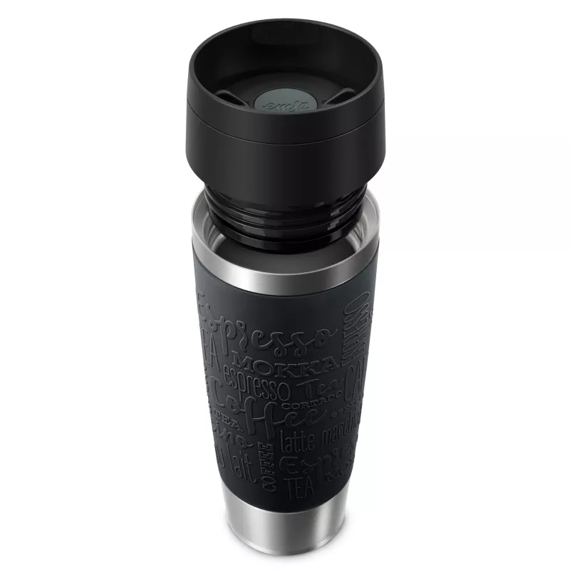EMSA Travel Mug Classic N2022000 kubek podróżny 500 ml czarny, stal nierdzewna stal nierdzewna