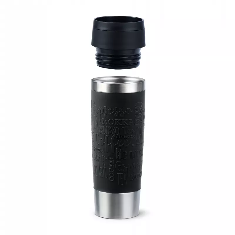 EMSA Travel Mug Classic N2022000 kubek podróżny 500 ml czarny, stal nierdzewna stal nierdzewna