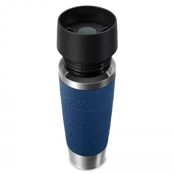 EMSA Travel Mug Classic N2022100 kubek termiczny 500 ml Czarny, Niebieski, Stal nierdzewna Stal nierdzewna