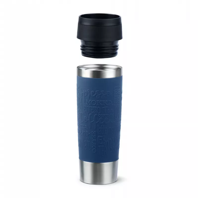 EMSA Travel Mug Classic N2022100 kubek termiczny 500 ml Czarny, Niebieski, Stal nierdzewna Stal nierdzewna