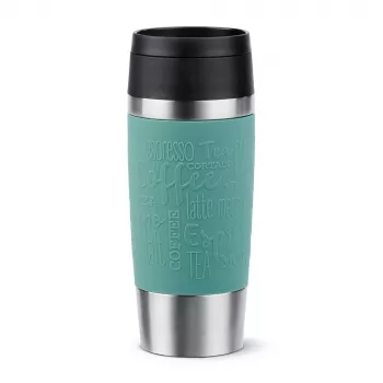 EMSA Travel Mug Classic 360 ml niebieski kubek termiczny ze stali nierdzewnej
