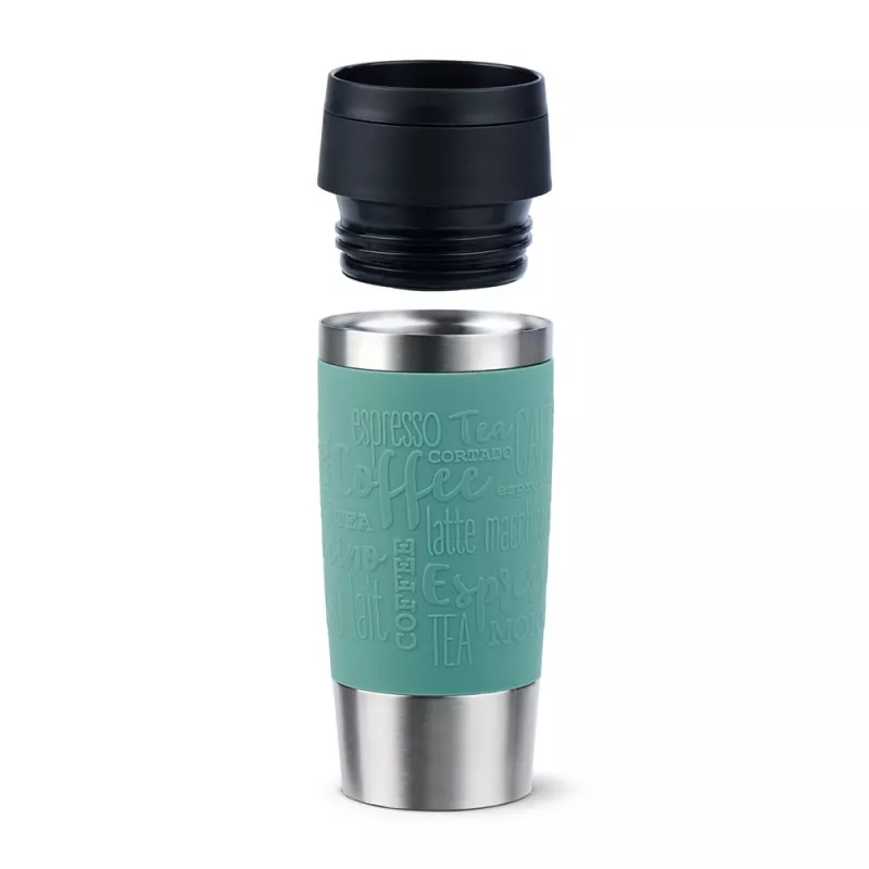 EMSA Travel Mug Classic 360 ml niebieski kubek termiczny ze stali nierdzewnej