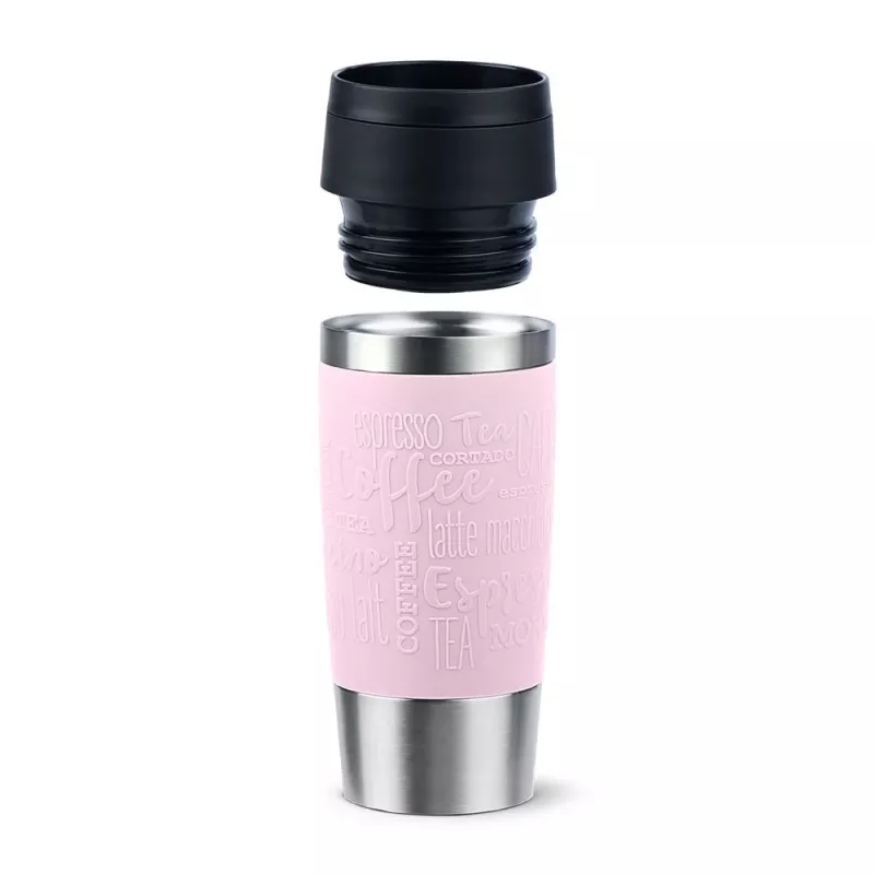 EMSA Travel Mug Classic 360 ml różowy kubek termiczny ze stali nierdzewnej