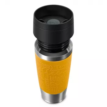 EMSA Termiczny Kubek Podróżny Classic 360 ml żółty – kubek termiczny ze stali nierdzewnej