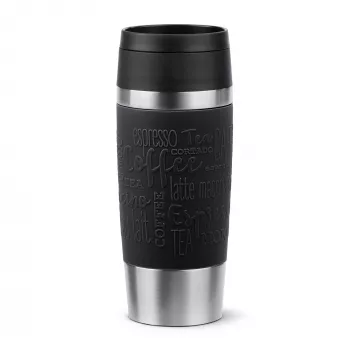 EMSA Travel Mug Classic N2020200 kubek podróżny 360 ml Czarny, Stal nierdzewna Stal nierdzewna
