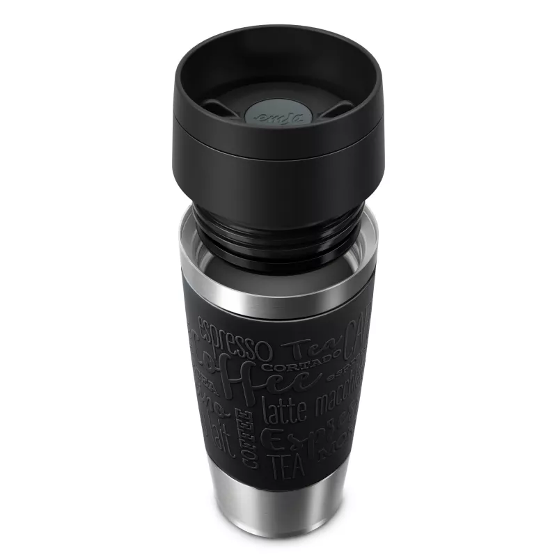 EMSA Travel Mug Classic N2020200 kubek podróżny 360 ml Czarny, Stal nierdzewna Stal nierdzewna