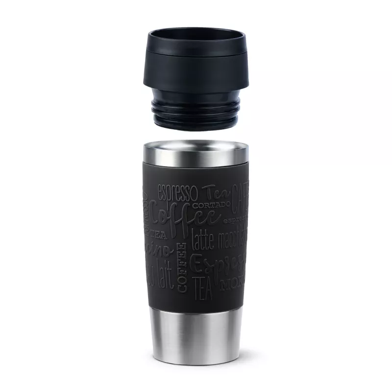 EMSA Travel Mug Classic N2020200 kubek podróżny 360 ml Czarny, Stal nierdzewna Stal nierdzewna