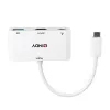 Konwerter Lindy USB 3.2 Typu C na HDMI z Portem USB Typu A i Zasilaniem