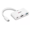 Konwerter Lindy USB 3.2 Typu C na HDMI z Portem USB Typu A i Zasilaniem