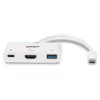 Konwerter Lindy USB 3.2 Typu C na HDMI z Portem USB Typu A i Zasilaniem