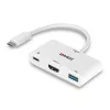 Konwerter Lindy USB 3.2 Typu C na HDMI z Portem USB Typu A i Zasilaniem