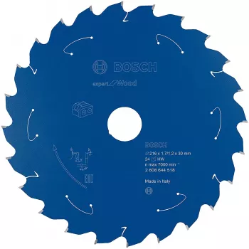 Bosch 2608644518 Expert for Wood tarcza do pilarki, Ø 216 mm, 24 zęby, otwór 30 mm
