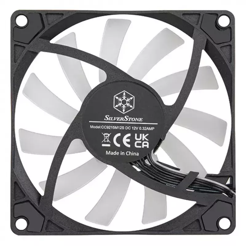 Wentylator Silverstone Air Slimmer 90 ARGB 9,2 cm Czarny 500–2500 RPM