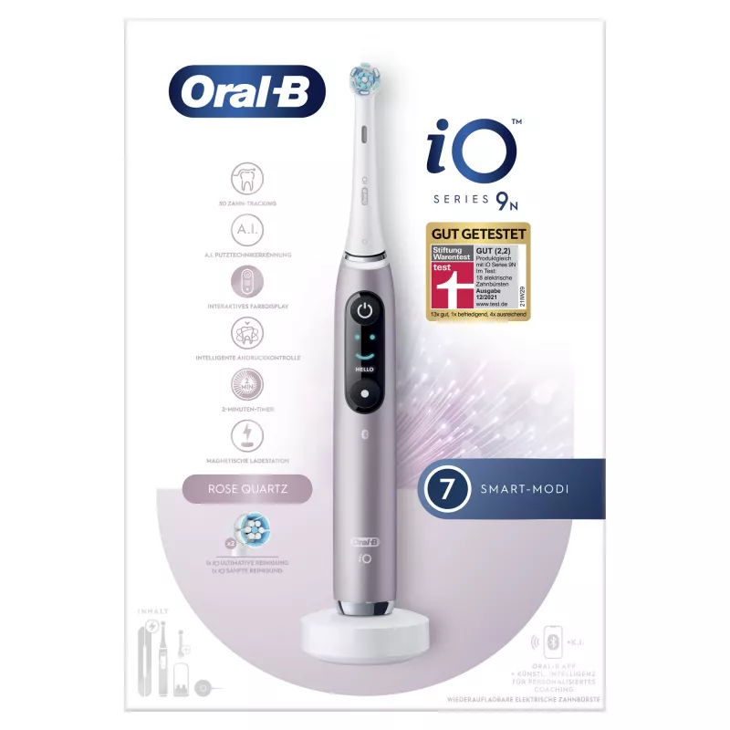 Szczoteczka obrotowo-oscylacyjna dla dorosłych Oral-B iO Series 9n Rose