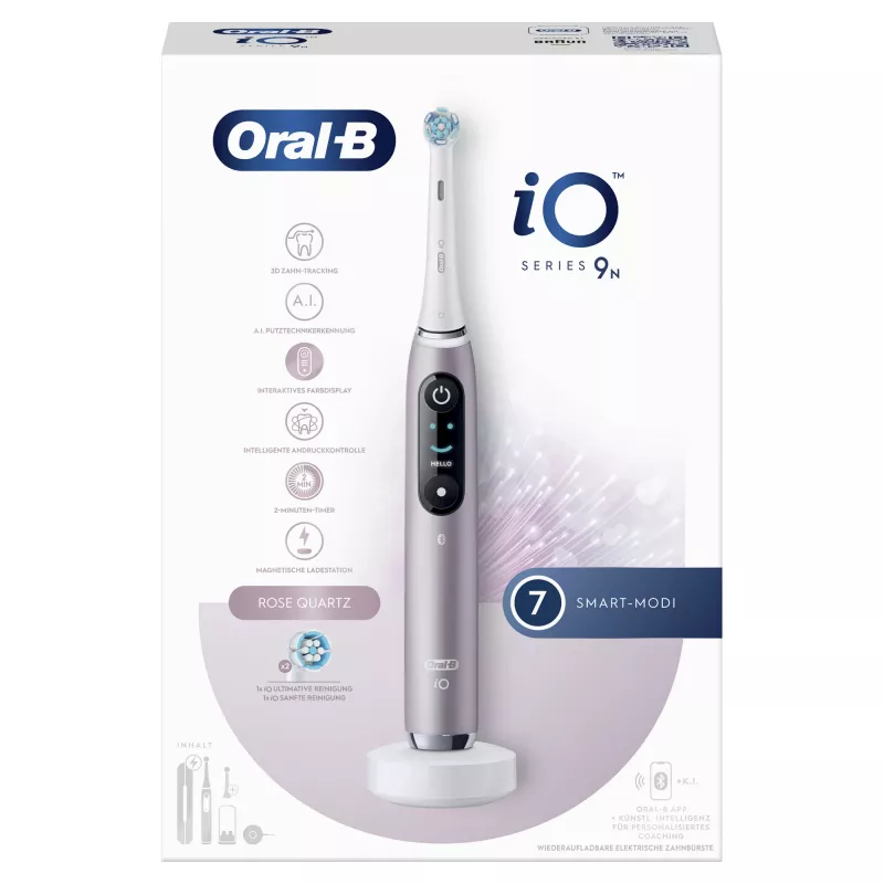 Szczoteczka obrotowo-oscylacyjna dla dorosłych Oral-B iO Series 9n Rose