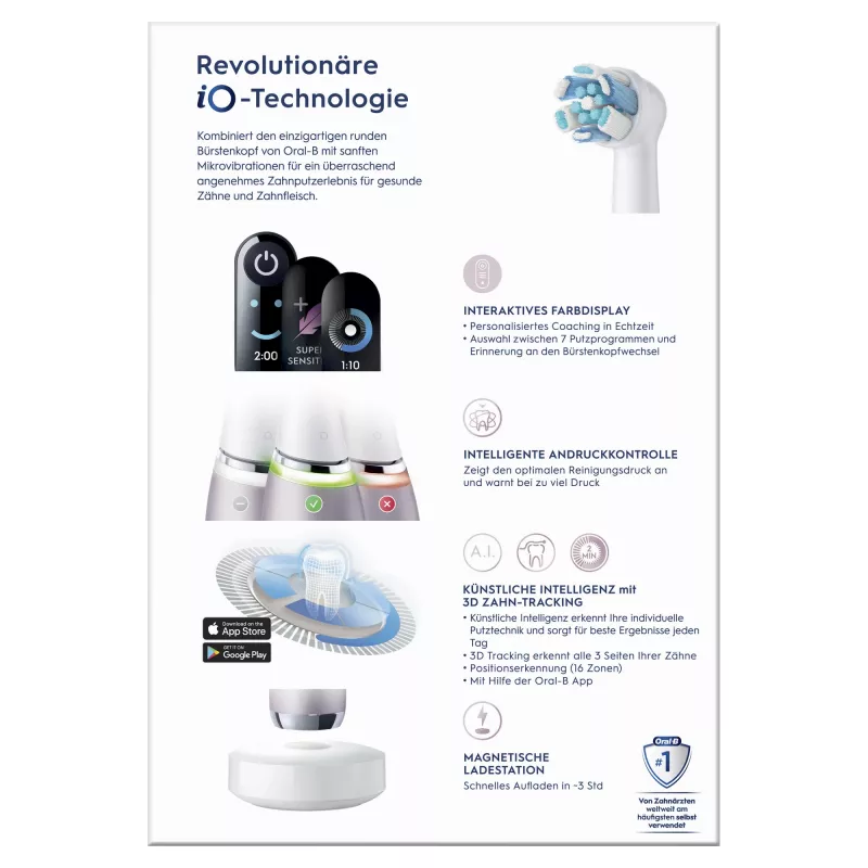 Szczoteczka obrotowo-oscylacyjna dla dorosłych Oral-B iO Series 9n Rose