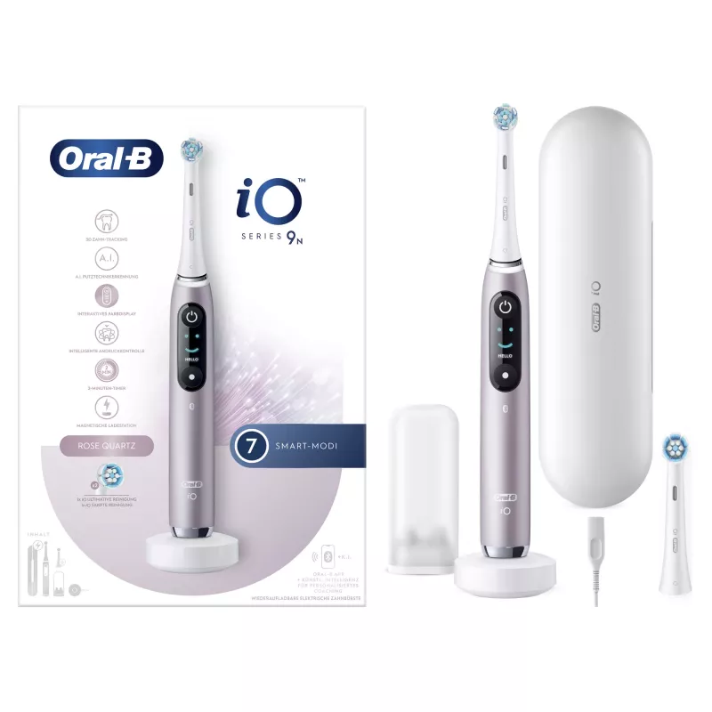 Szczoteczka obrotowo-oscylacyjna dla dorosłych Oral-B iO Series 9n Rose