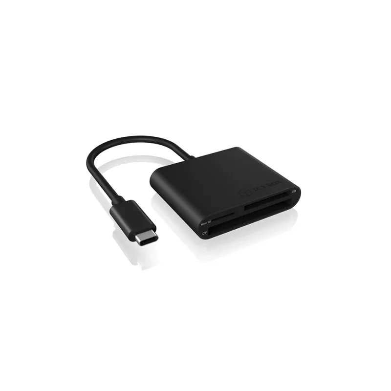 Czytnik kart ICY BOX IB-CR301-C3 USB 3.2 Gen 1 (3.1 Gen 1) Type-C Czarny