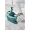Wiadro z systemem wyciskającym Leifheit 55076 — ergonomiczna wyciskarka, duża pojemność, zielony