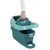 Wiadro z systemem wyciskającym Leifheit 55076 — ergonomiczna wyciskarka, duża pojemność, zielony
