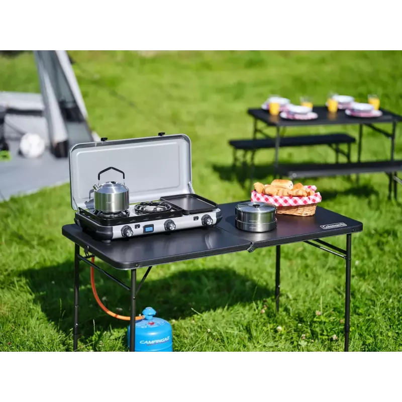 Kuchenka na paliwo ciekłe Campingaz 2 MULTI COOK, 2 strefy gotowania, sterowanie ręczne