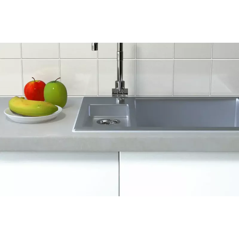 Uszczelniacz silikonowy FISCHER 512209 — 310 ml, szary, do ceramiki, szkła, metalu, PCW, plastiku, drewna