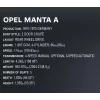 Zabawka konstrukcyjna Cobi Opel Manta A 1970 model w skali 1:12, zestaw klocków