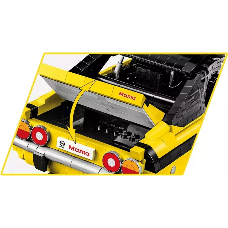 Zabawka konstrukcyjna Cobi Opel Manta A 1970 model w skali 1:12, zestaw klocków
