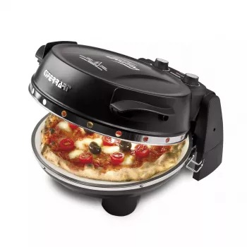 Pizza maker G3FERRARI Pizzeria Snack Napoletana — blatowy piec do pizzy 1200 W, kamienna powierzchnia do pieczenia, maks. 400°C, pizza 31 cm