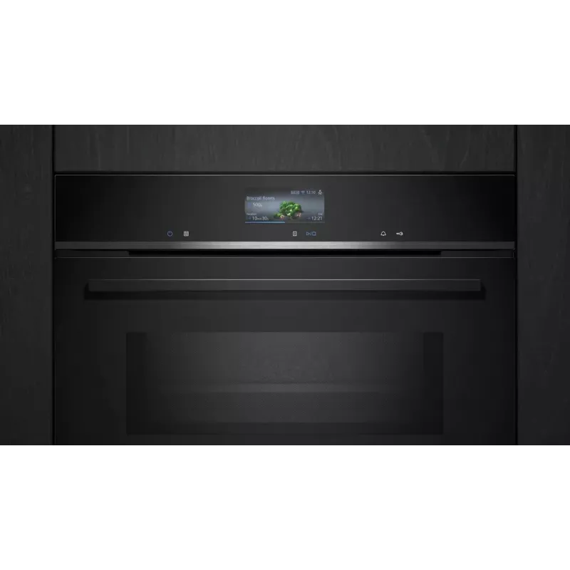 Piekarnik Siemens iQ700 CM776GKB1 45 L 900 W Czarny, Stal nierdzewna