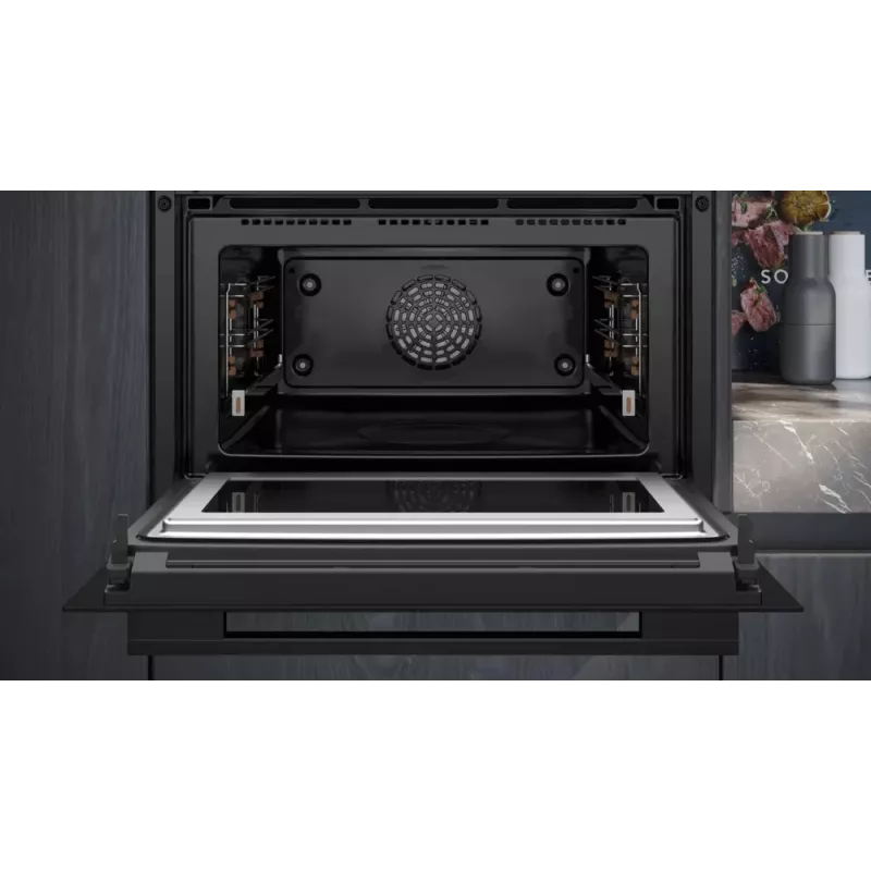 Piekarnik Siemens iQ700 CM776GKB1 45 L 900 W Czarny, Stal nierdzewna