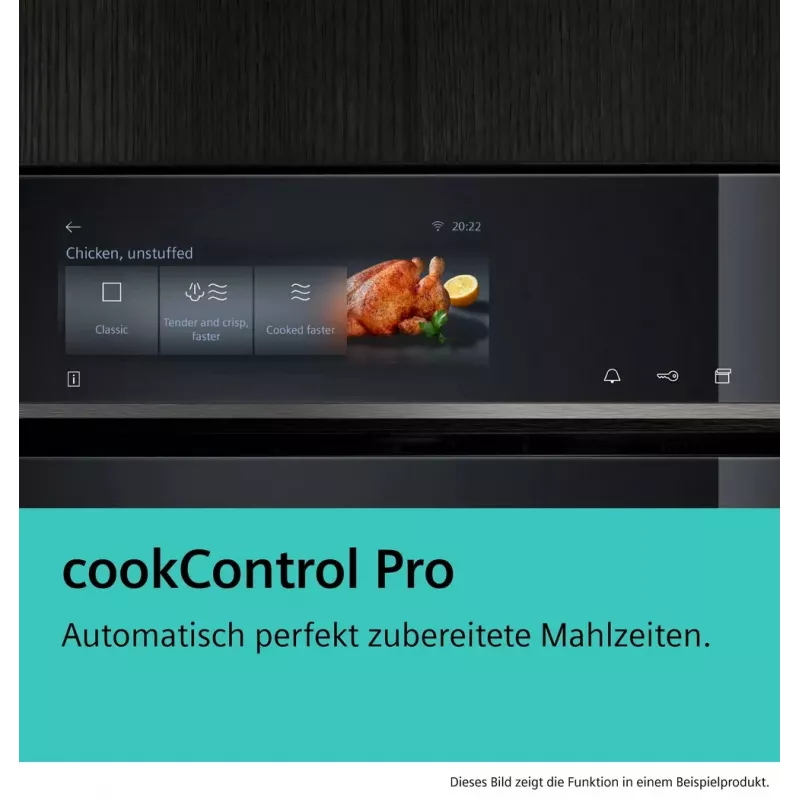Piekarnik Siemens iQ700 CM776GKB1 45 L 900 W Czarny, Stal nierdzewna