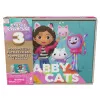 Gry Gabby’s Dollhouse, 3 drewniane puzzle 24-elementowe z drewnianym pudełkiem do przechowywania, puzzle dla dzieci, dla przedszkolaków w wieku 3+