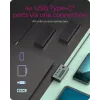 ICY BOX IB-HUB1454-C31 USB 3.2 Gen 1 (3.1 Gen 1) Type-C 10000 Mbit/s Niebieski, Szary