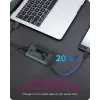 ICY BOX IB-HUB1454-C31 USB 3.2 Gen 1 (3.1 Gen 1) Type-C 10000 Mbit/s Niebieski, Szary