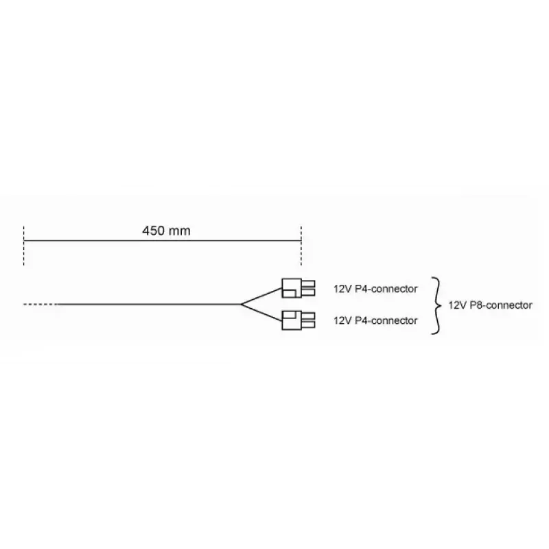 be quiet! CC-4420 adapter kablowy 0,45 m