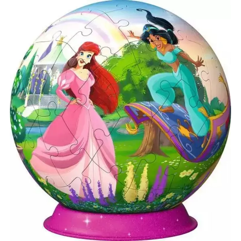 Kula 3D Puzzle Ravensburger Disney Princess – 72 elementy, sferyczny model układanki