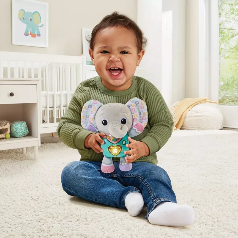 Figurka zabawkowa VTech Melody Elephant 80-566704 — edukacyjna zabawka dźwiękowa z kolorowym wyglądem