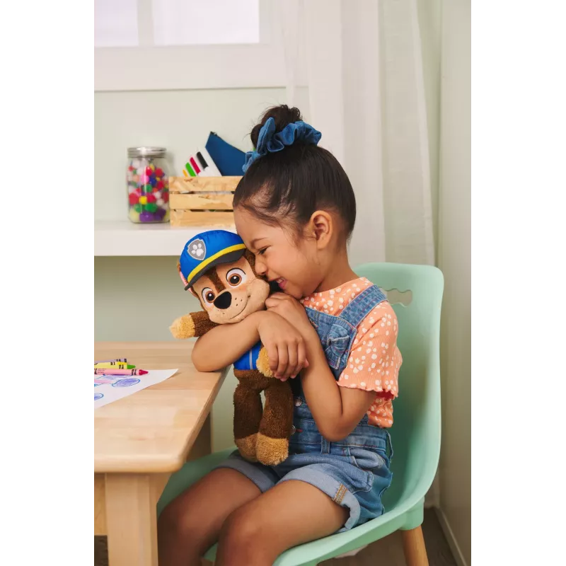 PAW Patrol GUND Oficjalny Chase Take Along Pluszowa Zabawka, Pluszak Najwyższej Jakości dla Dzieci od 1 Roku Życia, Niebieski/Brązowy, 13